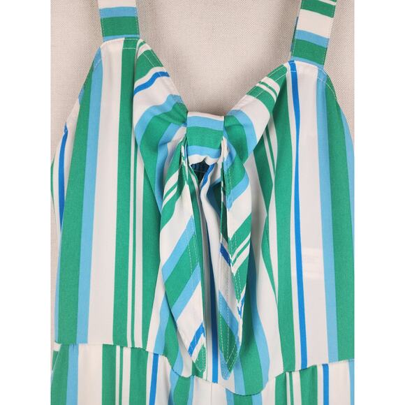 A New Day Womens M Cute Striped Jumpsuit beachy coastal summer spring party - Picture 14 of 15